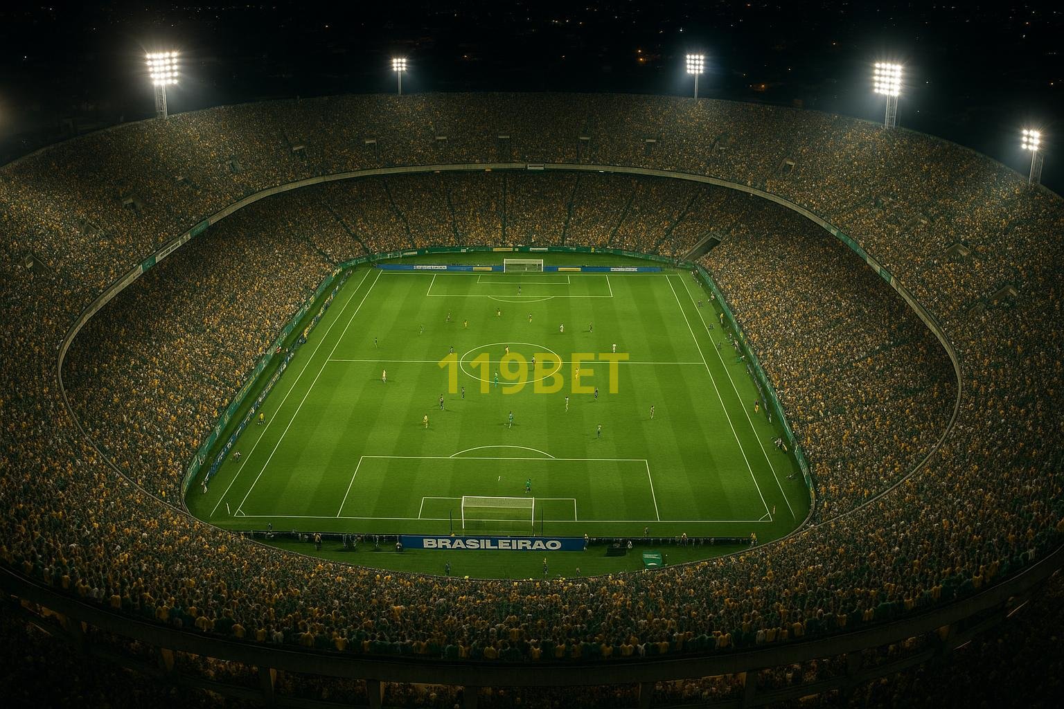 Estádio de Futebol lotado para uma grande partida